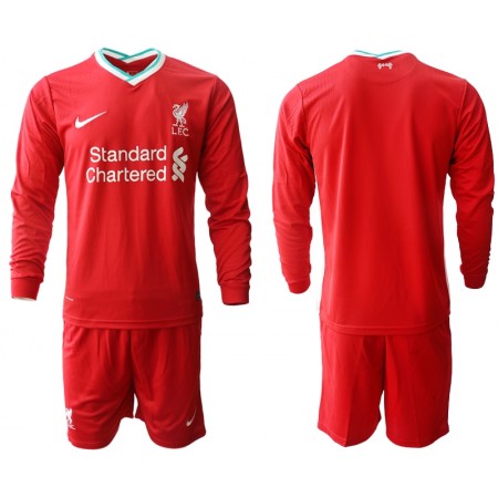 Billiga Fotbollströjor Liverpool Barn Hemma tröja 2020/21 Långärmad